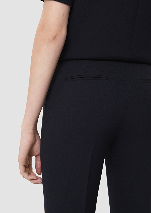 Pantalon Papillon bleu nuit en toile double