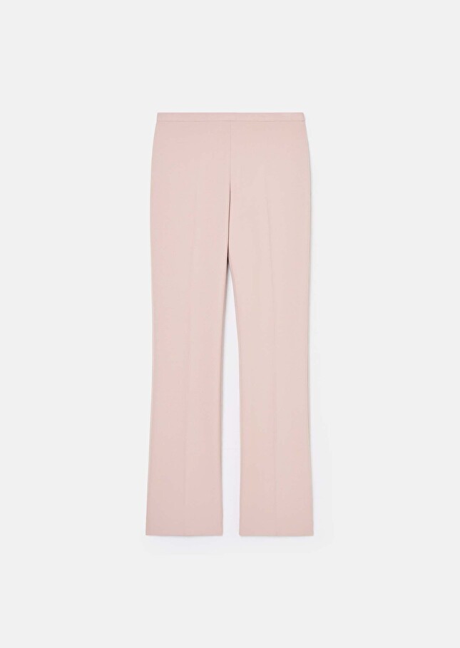 Pantalon Papillon rose en toile double Blush TARA JARMON