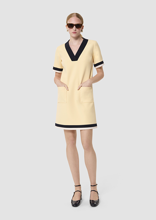 Robe Reowa jaune en toile double