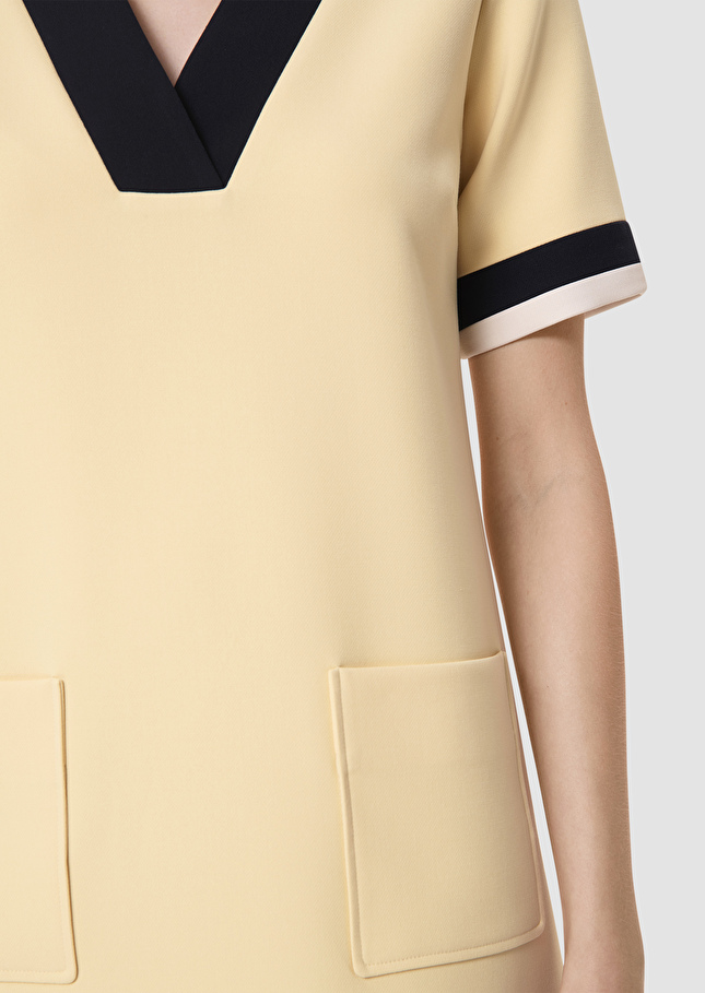 Robe Reowa jaune en toile double