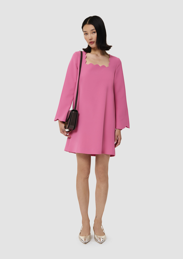 Robe Rossie rose en crêpe Rose TARA JARMON