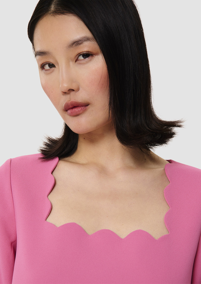 Robe Rossie rose en crêpe Rose TARA JARMON