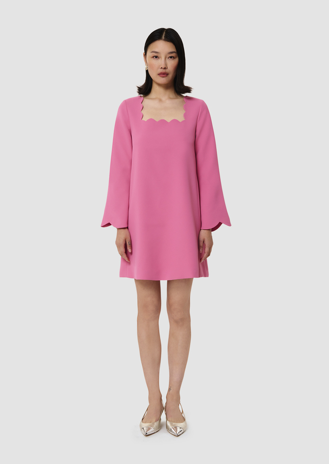 Robe Rossie rose en crêpe Rose TARA JARMON