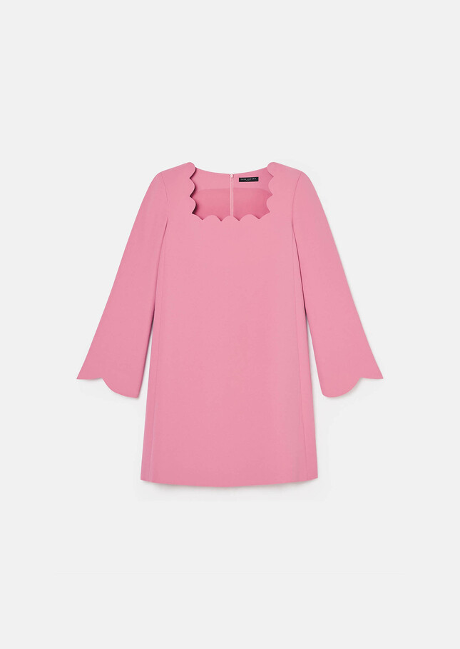 Robe Rossie rose en crêpe Rose TARA JARMON