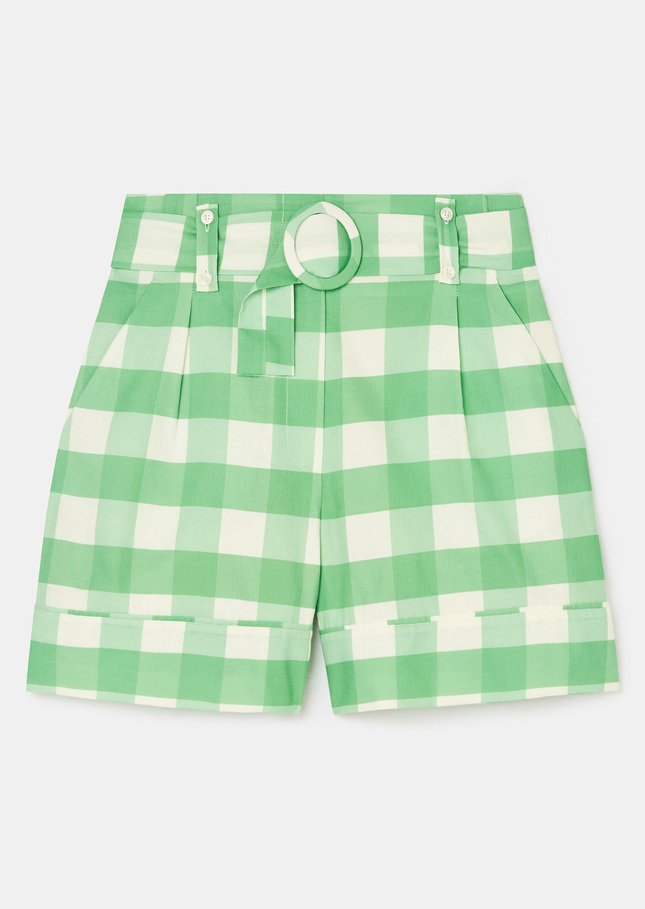 Short Shelby vert en vichy Vert TARA JARMON