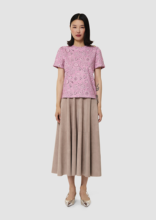 T-shirt Tampa rose imprimé bandana Bois de rose TARA JARMON
