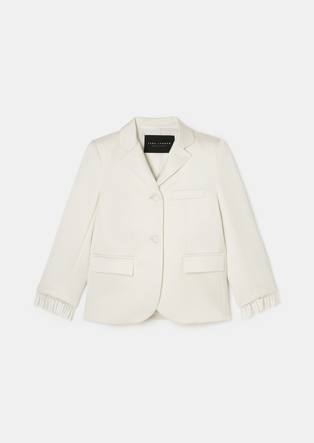 Veste Valensole écrue en lin satiné Ecru TARA JARMON