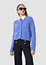 Gilet Giuda bleu en coton Bonbon, Ecru, Horizon TARA JARMON