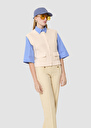 Gilet Gill écru en coton Ecru TARA JARMON