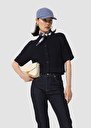 Gilet Gracy bleu nuit en coton Ecru, Nuit TARA JARMON