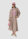 Jupe Jack grise en cuir velours Gris, Noisette TARA JARMON