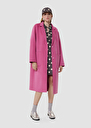 Manteau Martinus rose en laine double face Bois de rose TARA JARMON