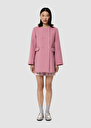 Manteau Matisse rose en double coton Bois de rose TARA JARMON