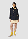 Manteau Mannie bleu nuit en double coton Nuit TARA JARMON