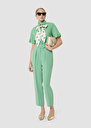 Pantalon Paaso vert en crêpe Nuit, Vert TARA JARMON