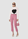 Pantalon Philippa rose en laine tailleur Bois de rose, Thym TARA JARMON