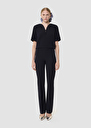 Pantalon Papillon bleu nuit en toile double Blush, Gris, Nuit, Vanille TARA JARMON