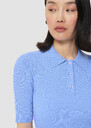Pull Paloma bleu en maille fine Horizon, Vanille TARA JARMON