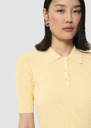 Pull Paloma jaune pâle en maille fine Horizon, Vanille TARA JARMON