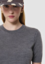 Pull Pica gris en laine merinos Gris chine TARA JARMON
