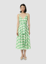 Robe Ryveline verte en vichy Rose, Vert TARA JARMON