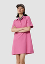Robe Robby rose en crêpe Nuit, Rose TARA JARMON