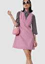 Robe Ricky rose en coton denim Vieux rose TARA JARMON