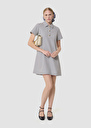 Robe Rory écrue imprimé mini coeurs Craie TARA JARMON
