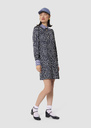 Robe Rolfino bleu nuit imprimée fleuri Nuit TARA JARMON