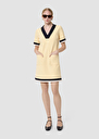 Robe Reowa jaune en toile double Vanille TARA JARMON