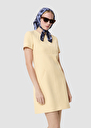 Robe Rehane jaune en toile double Vanille TARA JARMON