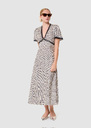 Robe Raoulita écrue imprimé mini coeurs Craie TARA JARMON