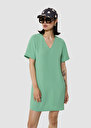 Robe Ruban verte en crêpe Vert TARA JARMON