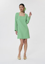 Robe Rossie verte en crêpe Rose, Vert TARA JARMON