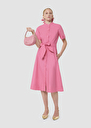 Robe Ricochet rose en popeline Pistache, Rose TARA JARMON