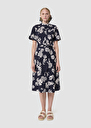 Robe Ricochet bleu nuit imprimé fleuri Nuit TARA JARMON