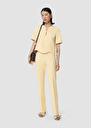 Top Tilma jaune en toile double Vanille TARA JARMON