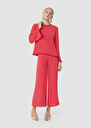 Top Tazzio rouge en crêpe Coquelicot, Vert TARA JARMON