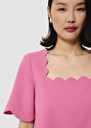 Top Timothy rose en crêpe Rose TARA JARMON