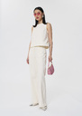 Top Tokono denim blanc Blanc TARA JARMON