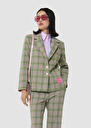 Veste Valy verte en tartan Tilleul TARA JARMON