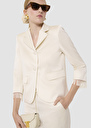 Veste Valensole écrue en lin satiné Coquelicot, Ecru TARA JARMON