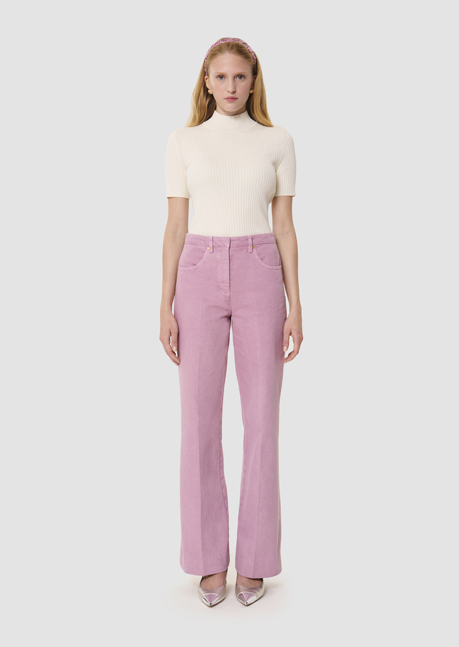 Jean Jerome rose en denim Vieux rose TARA JARMON