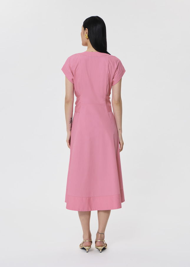 Robe Rosia rose en popeline Rose TARA JARMON