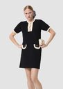 Robe Roller bicolore nuit et écrue Nuit TARA JARMON
