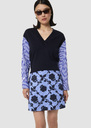 Pull Primeblue bleu nuit en coton et laine merinos Nuit TARA JARMON
