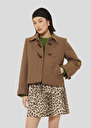Manteau Manoel beige en drap caban Noisette TARA JARMON