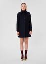 Manteau Madeline bleu nuit en drap de laine Nuit TARA JARMON