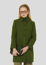 Manteau Madeline vert en drap caban Cactus, Grenat, Gris chine, Jaune citron, Noir, Nuit TARA JARMON