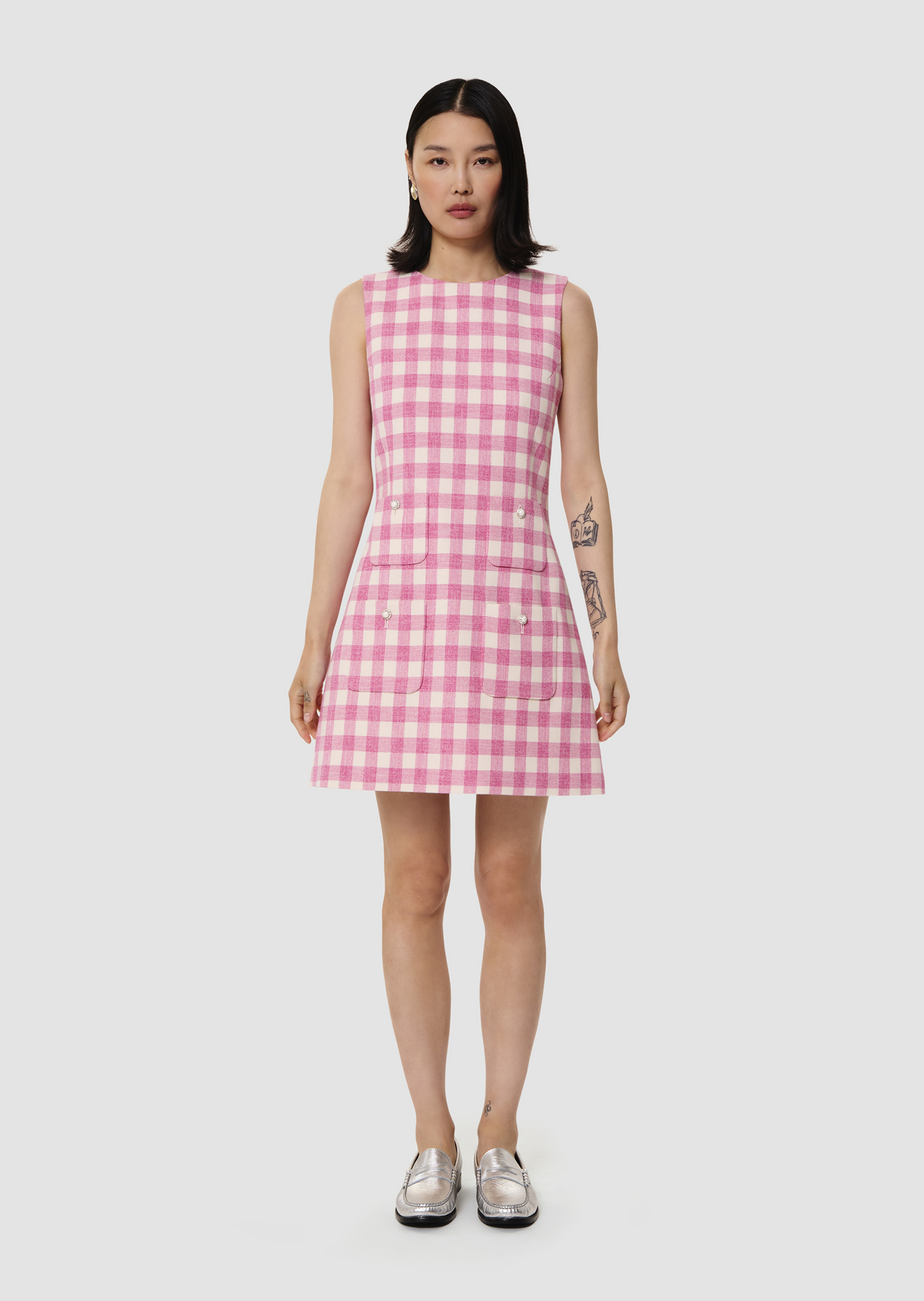 Russell Robe Robe Russell rose en vichy | TARA JARMON